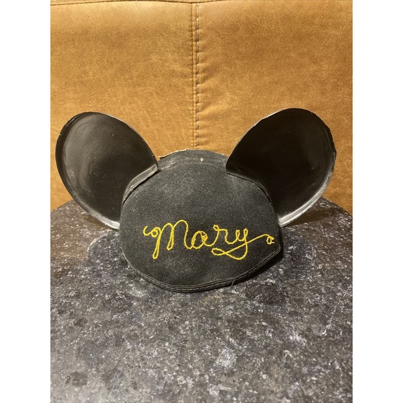 HTF Vintage Disneyland Mouseketeer Wool Cap w/Ears, by Benay Albee for "Mary” - Picture 2 of 5